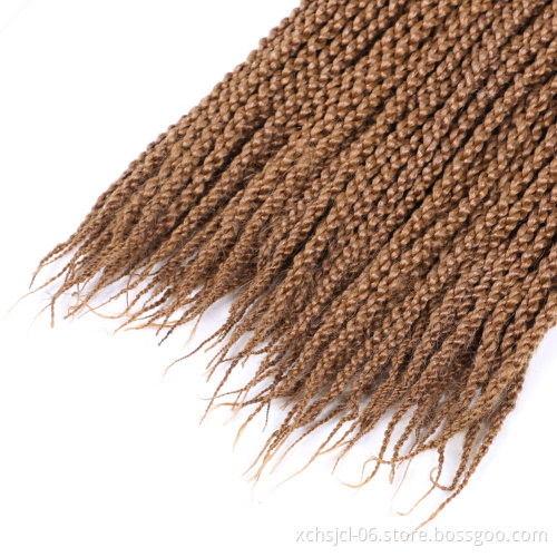 Wholesale Price Cheap 22" Ombre Black Synthetic 3D Split Twist Crochet Braid  for Women